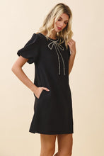 Black Bow Neck Dress