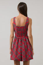 Red Plaid Bow Dress
