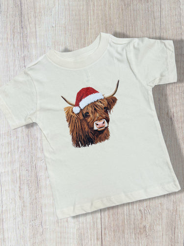 Kids Christmas Cow Tee