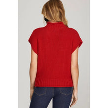 Red Sleeveless Sweater