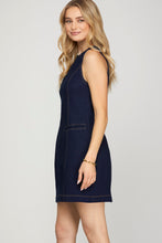Denim Sleeveless Mini Dress