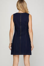 Denim Sleeveless Mini Dress