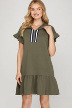 Olive Quilted Dress