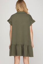 Olive Quilted Dress