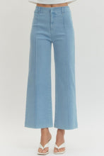 Light Denim Wide Leg Pants