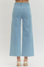 Light Denim Wide Leg Pants