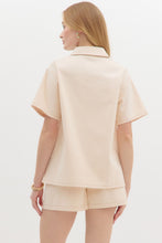 Ecru Button Down Top