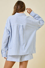 Light Blue Striped Shirt
