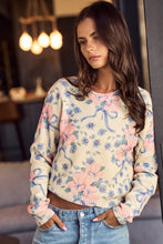 Ivory Floral Coquette Sweater