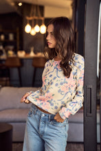 Ivory Floral Coquette Sweater