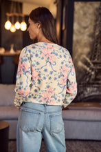 Ivory Floral Coquette Sweater