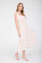 Blush Floral Midi Dress