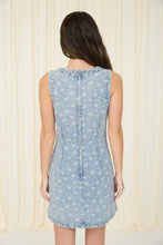Denim Floral Sleeveless Dress