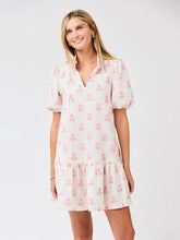 Pink Stripe Floral Dress