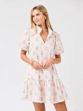 Pink Stripe Floral Dress