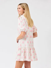 Pink Stripe Floral Dress