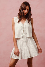 Ivory Eyelet Vest