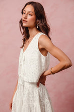 Ivory Eyelet Vest