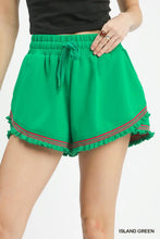 Green Frill Shorts