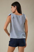 Blue Stripe Tie Tank