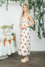 Ivory & Brown Polka Dot Midi Dress