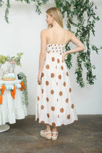 Ivory & Brown Polka Dot Midi Dress