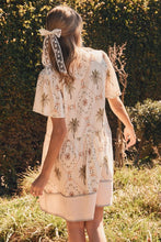 Ivory Tropical Print Dress