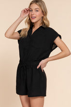 Black Linen Top