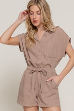 Khaki Linen Top
