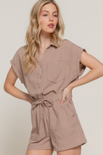 Khaki Linen Shorts
