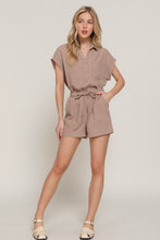 Khaki Linen Shorts