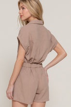 Khaki Linen Shorts
