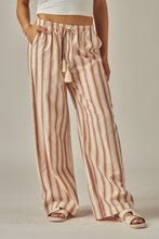 Red Stripe Wide Leg Pants