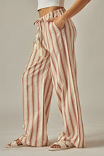 Red Stripe Wide Leg Pants