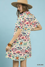 Ivory Floral Mix Dress