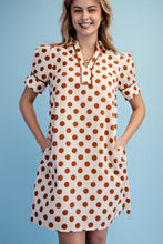 Ivory & Brown Polka Dot Dress