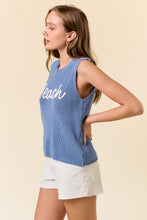 Light Blue Beach Sweater