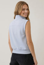 Light Blue Modal Half Zip Top