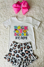 Girls Back To School Leopard Set