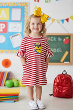 Girls Back to School Striped Dress