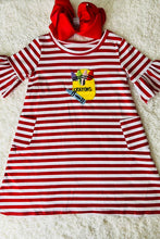 Girls Back to School Striped Dress