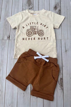 Boys Tractor Shorts Set