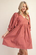 Terracotta Babydoll Dress