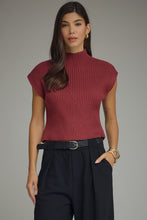 Burgundy Mock Neck Sweater