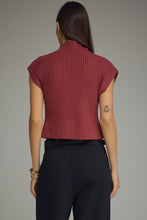 Burgundy Mock Neck Sweater