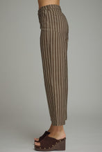 Brown Stripe Wide Leg Pants