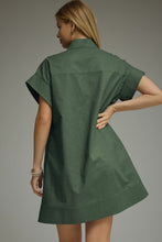 Forest Green Button Dress