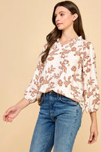 Ivory Floral Top