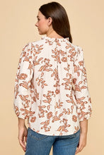 Ivory Floral Top
