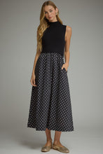 Black Polka Dot Skirt Dress